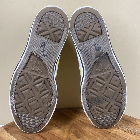 Converse Chuck Taylor All Star Womens Yellow White Size 7 Low Top Shoes 147134F - Picture 7 of 10